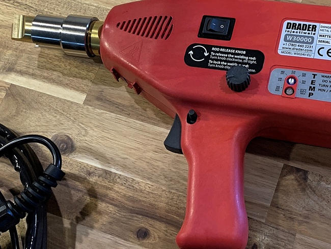 Discover Drader Injectiweld handheld plastic welder guns, including the W30000 air-fed model and the innovative airless 245 model. Perfect for varied plastic welding needs.