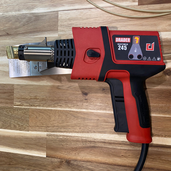 Discover Drader Injectiweld handheld plastic welder guns, including the W30000 air-fed model and the innovative airless 245 model. Perfect for varied plastic welding needs.